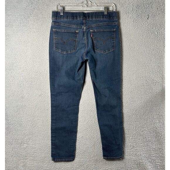 Levi's Jeans Womens 8 Blue Pull On Slim Fit‎ Skinny Jeans Denim Jeggings - Picture 2 of 12